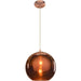 Glow Brushed Copper LED Pendant - Pendants