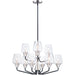Goblet Black / Satin Nickel Chandelier - Chandeliers