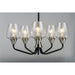 Goblet Black / Satin Nickel Chandelier - Chandeliers