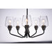 Goblet Black / Satin Nickel Chandelier - Chandeliers