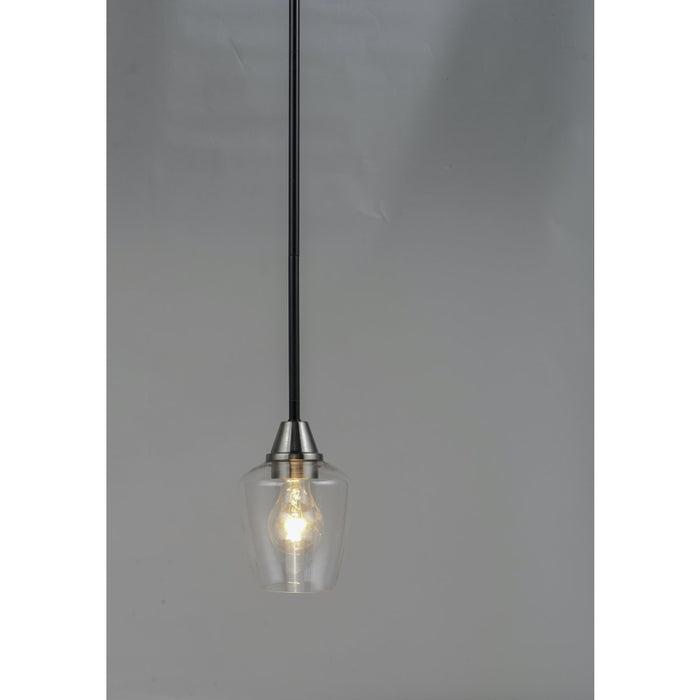 Goblet Black / Satin Nickel Mini Pendant - Mini-Pendants
