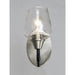 Goblet Black / Satin Nickel Wall Sconce - Wall Sconce