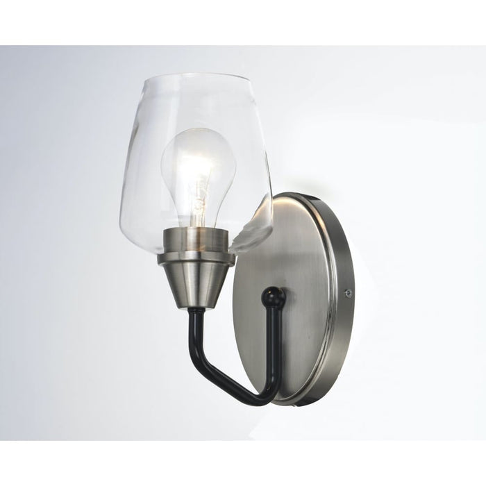 Goblet Black / Satin Nickel Wall Sconce - Wall Sconce