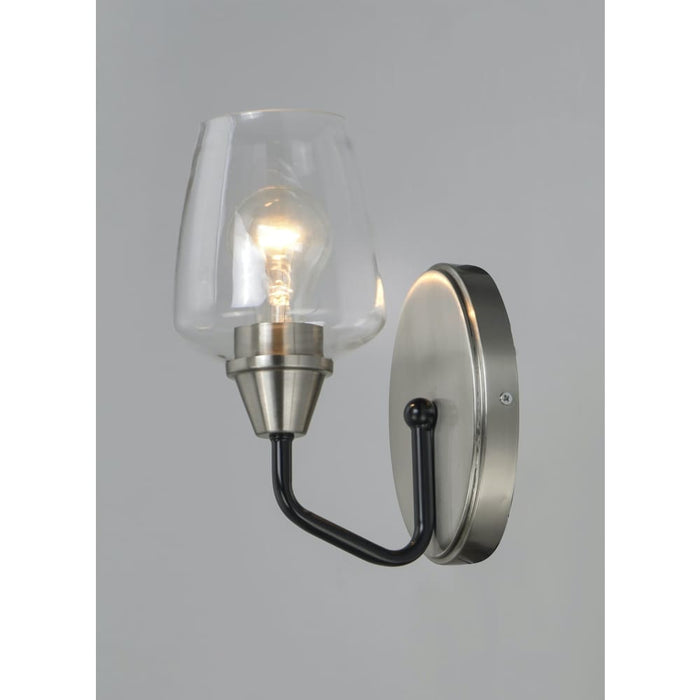 Goblet Black / Satin Nickel Wall Sconce - Wall Sconce