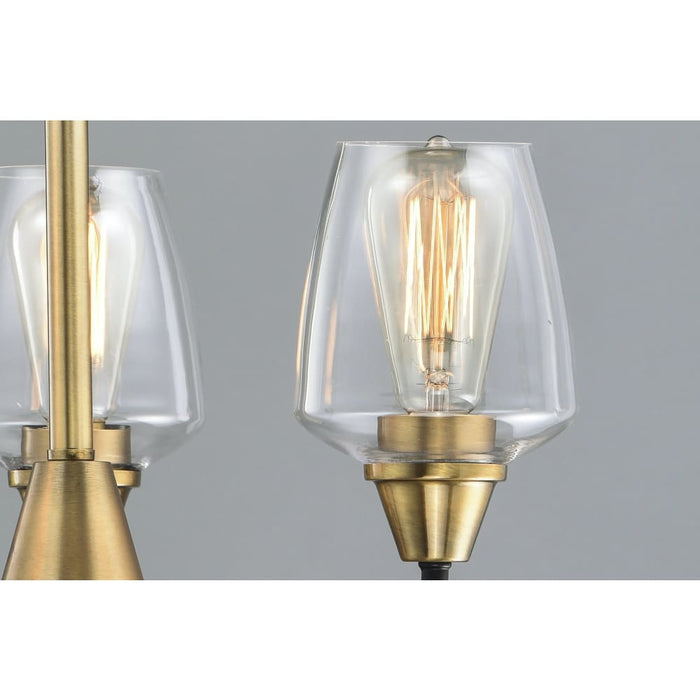 Goblet Bronze / Antique Brass Mini Chandelier - Chandeliers
