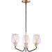 Goblet Bronze / Antique Brass Mini Chandelier - Chandeliers