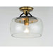 Goblet Bronze / Antique Brass Semi-Flush Mount - Semi-Flushmounts