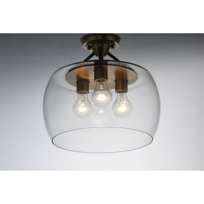 Goblet Bronze / Antique Brass Semi-Flush Mount - Semi-Flushmounts