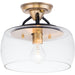 Goblet Bronze / Antique Brass Semi-Flush Mount - Semi-Flushmounts
