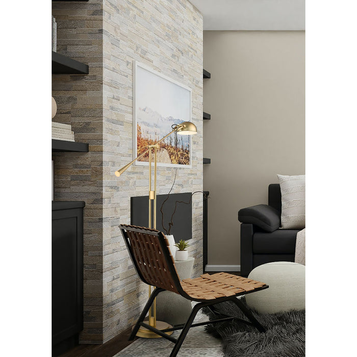 Grammercy Park Heritage Brass 1 Light Floor Lamp Z-Lite 741FL-HBR | theLightShop