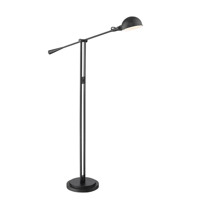 Grammercy Park Matte Black 1 Light Floor Lamp Z-Lite 741FL-MB | theLightShop