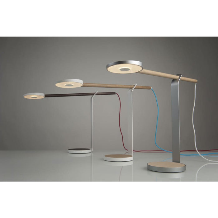 Gravy Desk Lamp (Walnut; Matte White; Warm light) - Desk Lamp