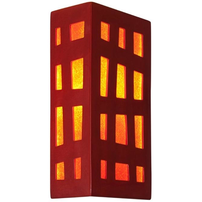 Grid Matador Red and Fire Wall Sconce - Wall Sconce
