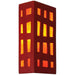 Grid Matador Red and Fire Wall Sconce - Wall Sconce
