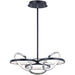 Gyro II Black / Polished Chrome LED Single Pendant - Pendants