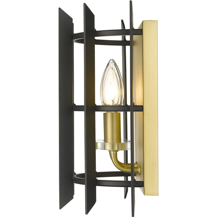 Haake Satin Brass Wall Sconce - Wall Sconces