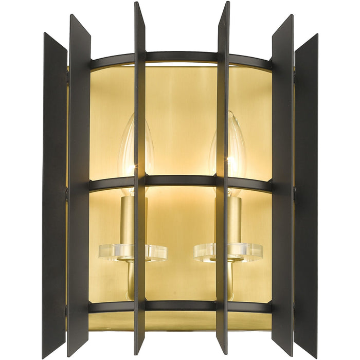 Haake Satin Brass Wall Sconce | theLightShop