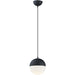 Half Moon Black LED Mini Pendant - Mini-Pendants