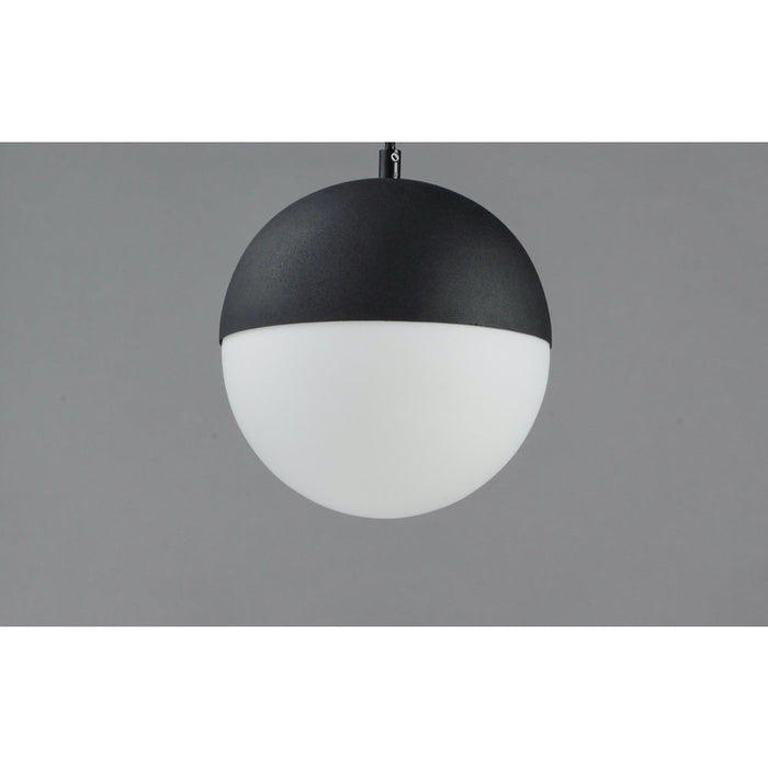 Half Moon Black LED Single Pendant - Pendants