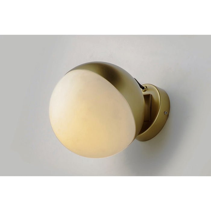 Half Moon Metallic Gold LED Wall Sconce - Wall Sconce