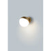 Half Moon Metallic Gold LED Wall Sconce - Wall Sconce