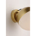 Half Moon Metallic Gold LED Wall Sconce - Wall Sconce