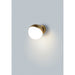 Half Moon Metallic Gold LED Wall Sconce - Wall Sconce