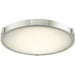 Halo Brushed Nickel 1 Light LED Flushmount - Flushmounts