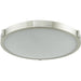 Halo Brushed Nickel 1 Light LED Flushmount - Flushmounts