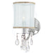 Hampton 1 Light Polished Chrome Sconce - Wall Sconce