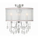 Hampton 3 Light Polished Chrome Ceiling Mount - Semi-Flushmounts