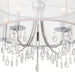 Hampton 5 Light Drum Shade Polished Chrome Chandelier - Chandeliers