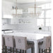 Hampton 5 Light Drum Shade Polished Chrome Chandelier - Chandeliers