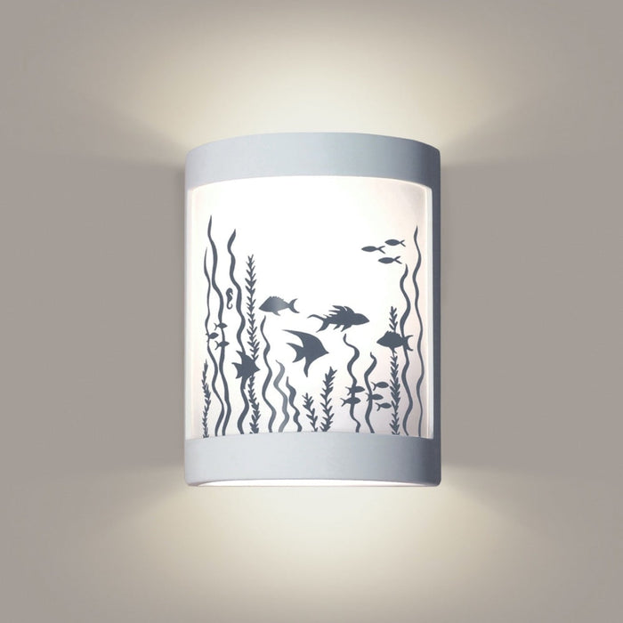 Hanama Bay Satin White LED Wall Sconce - Wall Sconce