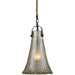 Hand Formed Glass Oil Rubbed Bronze Mini Pendant - Mini-Pendants