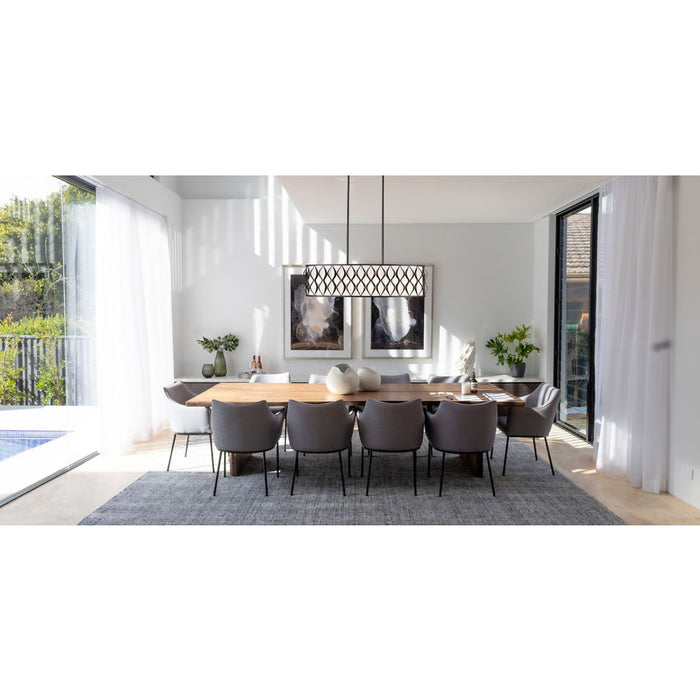 Harden Matte Black 10 Light Linear Chandelier Z-Lite 1948-42L-MB | theLightShop