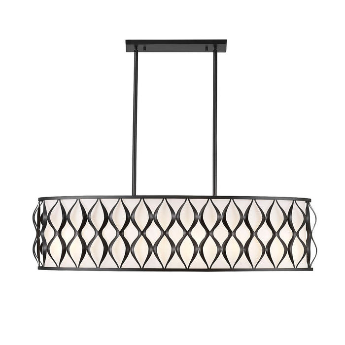 Harden Matte Black 10 Light Linear Chandelier Z-Lite 1948-42L-MB | theLightShop