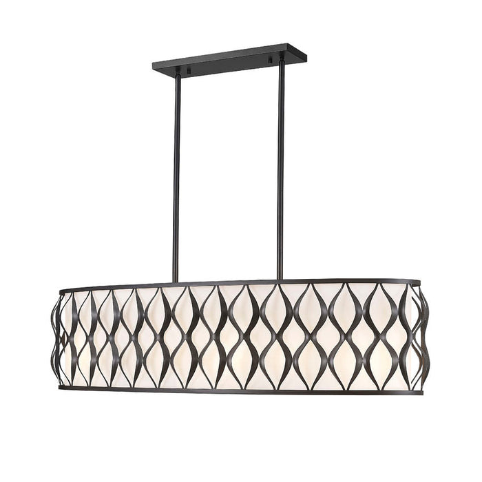Harden Matte Black 10 Light Linear Chandelier Z-Lite 1948-42L-MB | theLightShop