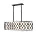 Harden Matte Black 10 Light Linear Chandelier Z-Lite 1948-42L-MB | theLightShop