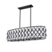 Harden Matte Black 10 Light Linear Chandelier Z-Lite 1948-42L-MB | theLightShop