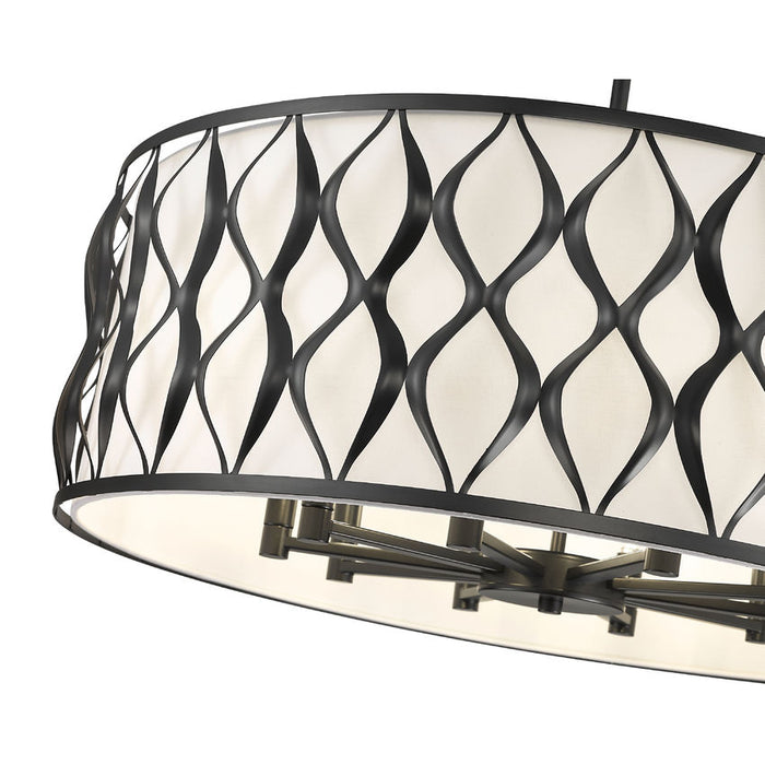 Harden Matte Black 10 Light Pendant Z-Lite 1948P32-MB | theLightShop