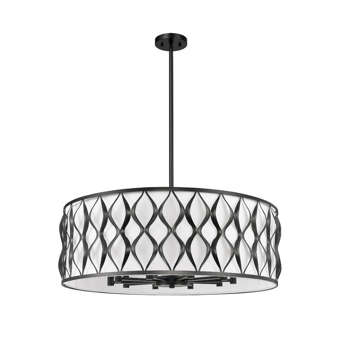 Harden Matte Black 10 Light Pendant Z-Lite 1948P32-MB | theLightShop