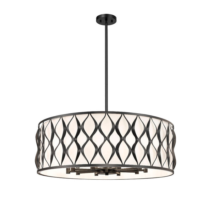 Harden Matte Black 10 Light Pendant Z-Lite 1948P32-MB | theLightShop