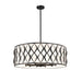 Harden Matte Black 10 Light Pendant Z-Lite 1948P32-MB | theLightShop