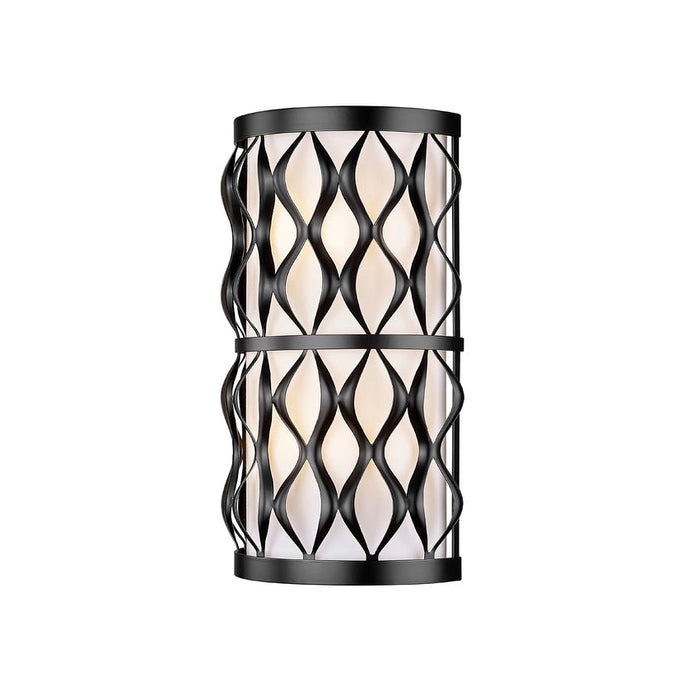 Harden Matte Black 2 Light Wall Sconce Z-Lite 1948-2S-MB | theLightShop