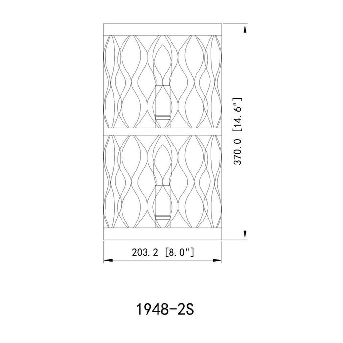 Harden Matte Black 2 Light Wall Sconce Z-Lite 1948-2S-MB | theLightShop