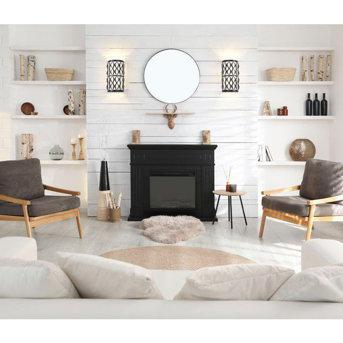 Harden Matte Black 2 Light Wall Sconce Z-Lite 1948-2S-MB | theLightShop