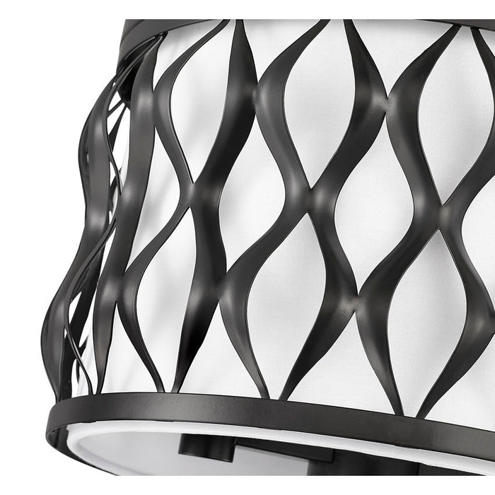 Harden Matte Black 3 Light Flushmount Z-Lite 1948F12-MB | theLightShop