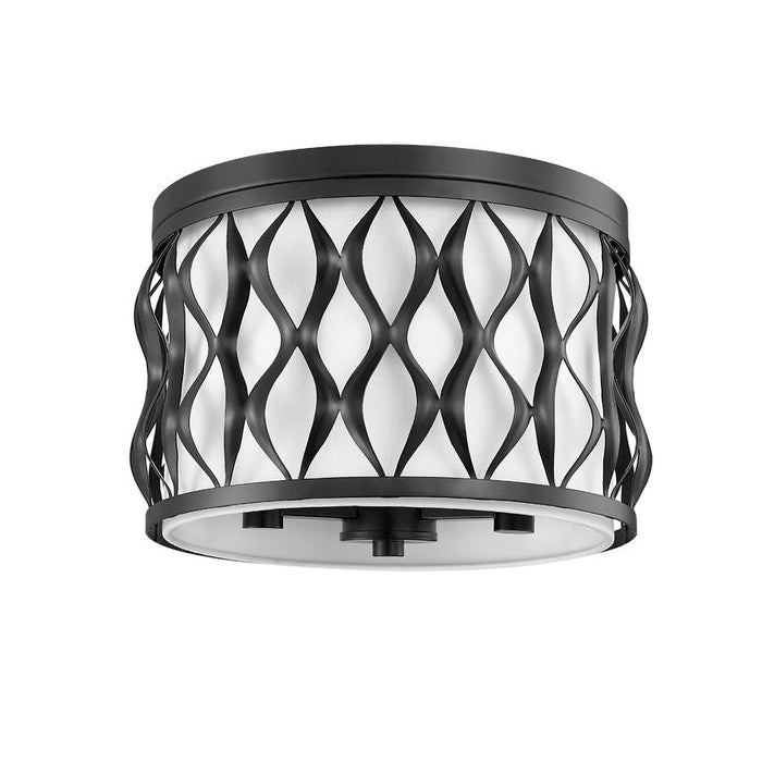 Harden Matte Black 3 Light Flushmount Z-Lite 1948F12-MB | theLightShop