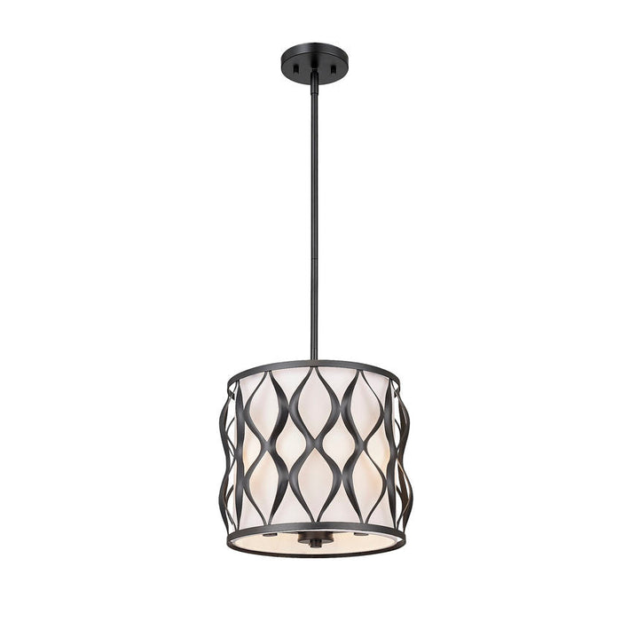 Harden Matte Black 3 Light Pendant Z-Lite 1948P12-MB | theLightShop